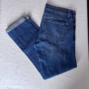Women’s Pilcro and the Letterpress Slim Boyfriend Distressed Denim Cropped Jean